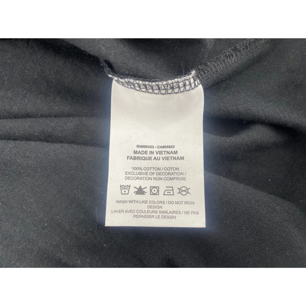 Jordan Graphic T-Shirt XL Black Excellent Plaid Logo Short Sleeve Cotton Tee